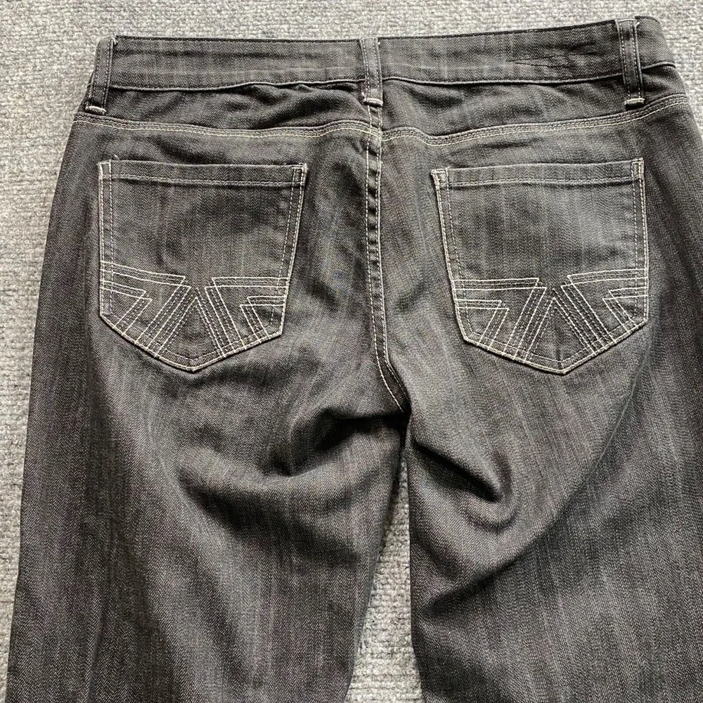 American Eagle Jeans Womens 8‎ Black 32x32 Slim Fit Whimsigoth Dark Minimalist